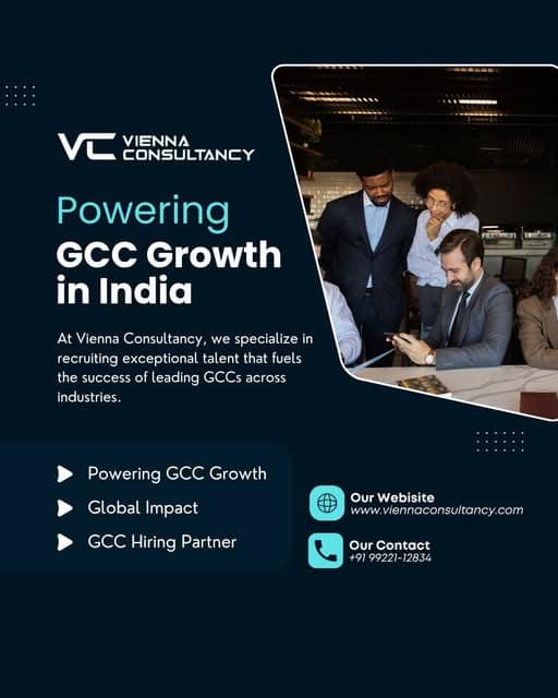 Growth and impact of GCCs in India by Vienna Consultancy – expert GCC staffing and recruitment solutions.